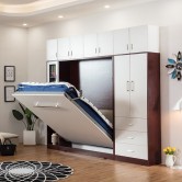 Queen Vertical Hidden Wall Bed, Space Saving, Foldable Murphy Bed (QV-000)